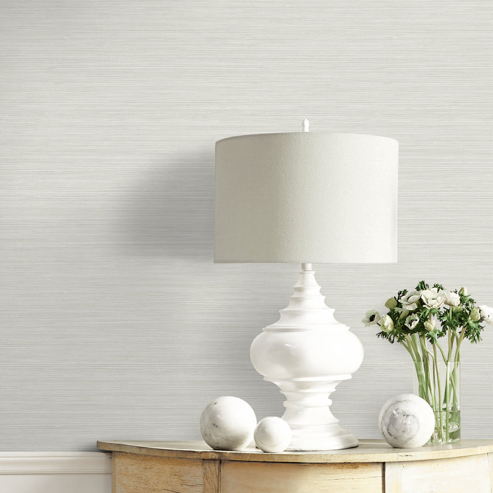 Lohja Winter white CP92110 by Seabrook Designs Designer Wallpaper