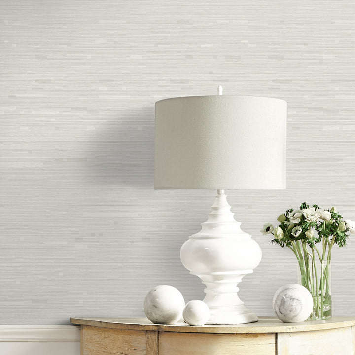 Lohja Winter white CP92110 by Seabrook Designs Designer Wallpaper