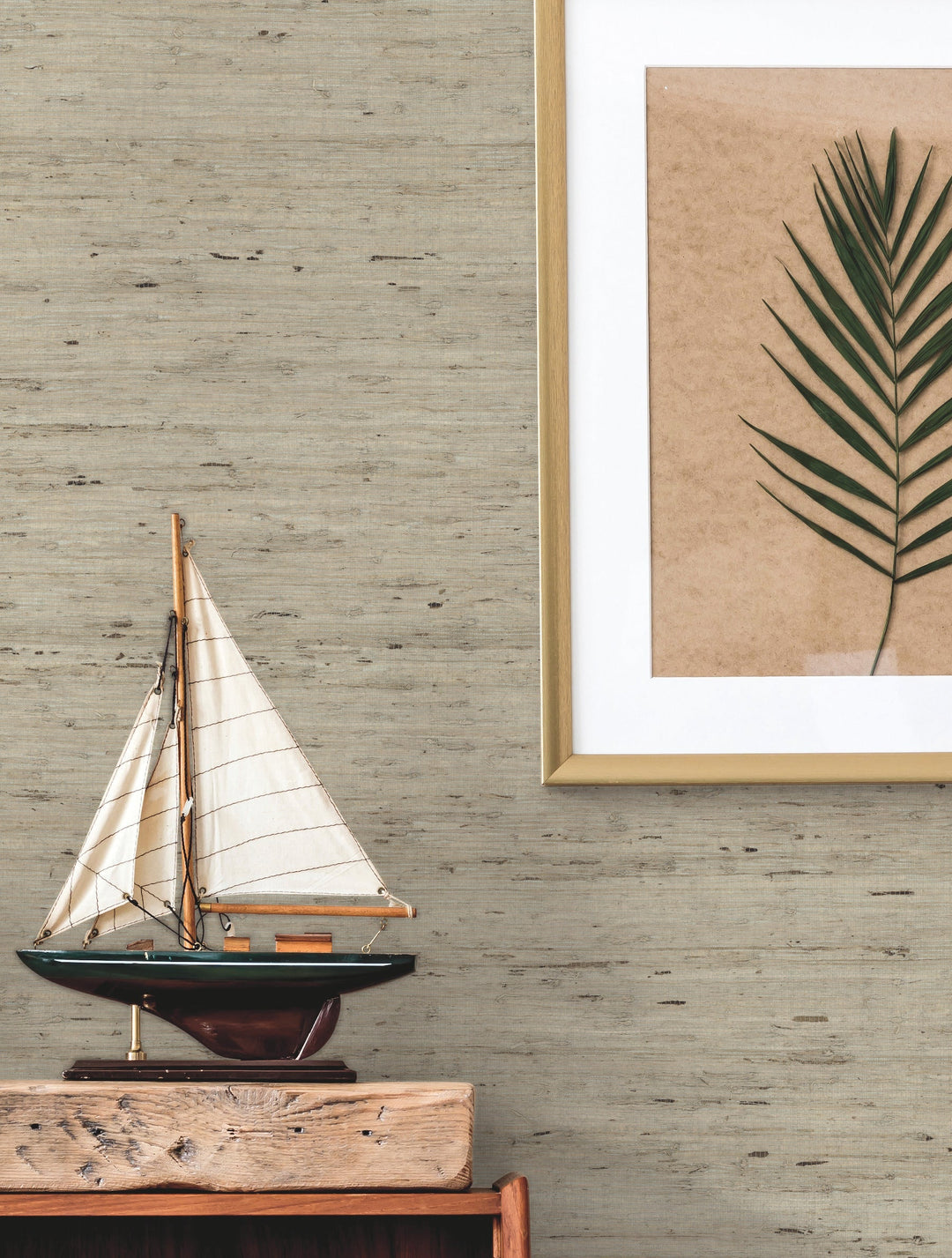 Grasscloth Blue Wallpaper by York Wallcoverings Designer