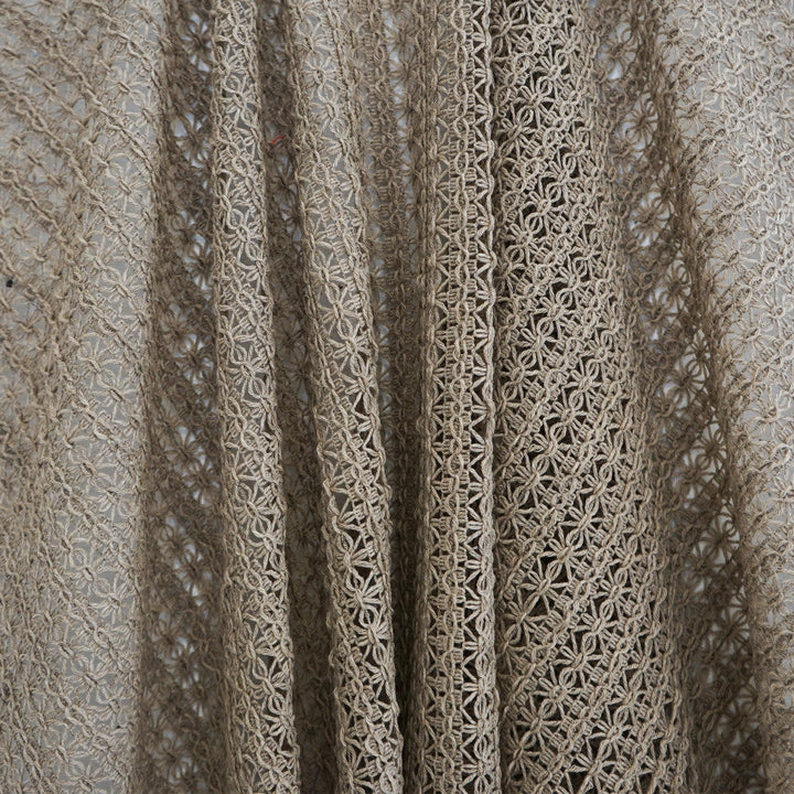 Crochet 32Sj101 by JF Designer Fabric JF Studio 80% Wool, 20% Polyester Italy Horizontal: 1.25 and Vertical: 1 51 - Swanky Fabrics -