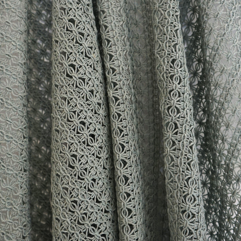 CROCHET 63SJ101 by JF Designer Fabric JF Studio 80% Wool, 20% Polyester Italy  Horizontal: 1.25 and Vertical: 1 51  - Swanky Fabrics -