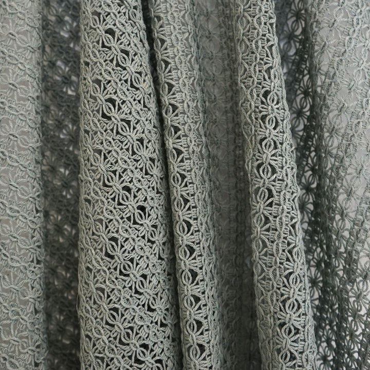 Crochet 63Sj101 by JF Designer Fabric JF Studio 80% Wool, 20% Polyester Italy Horizontal: 1.25 and Vertical: 1 51 - Swanky Fabrics -