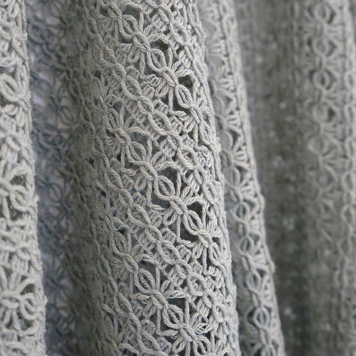 CROCHET 95SJ101 by JF Designer Fabric JF Studio 80% Wool, 20% Polyester Italy  Horizontal: 1.25 and Vertical: 1 51  - Swanky Fabrics -