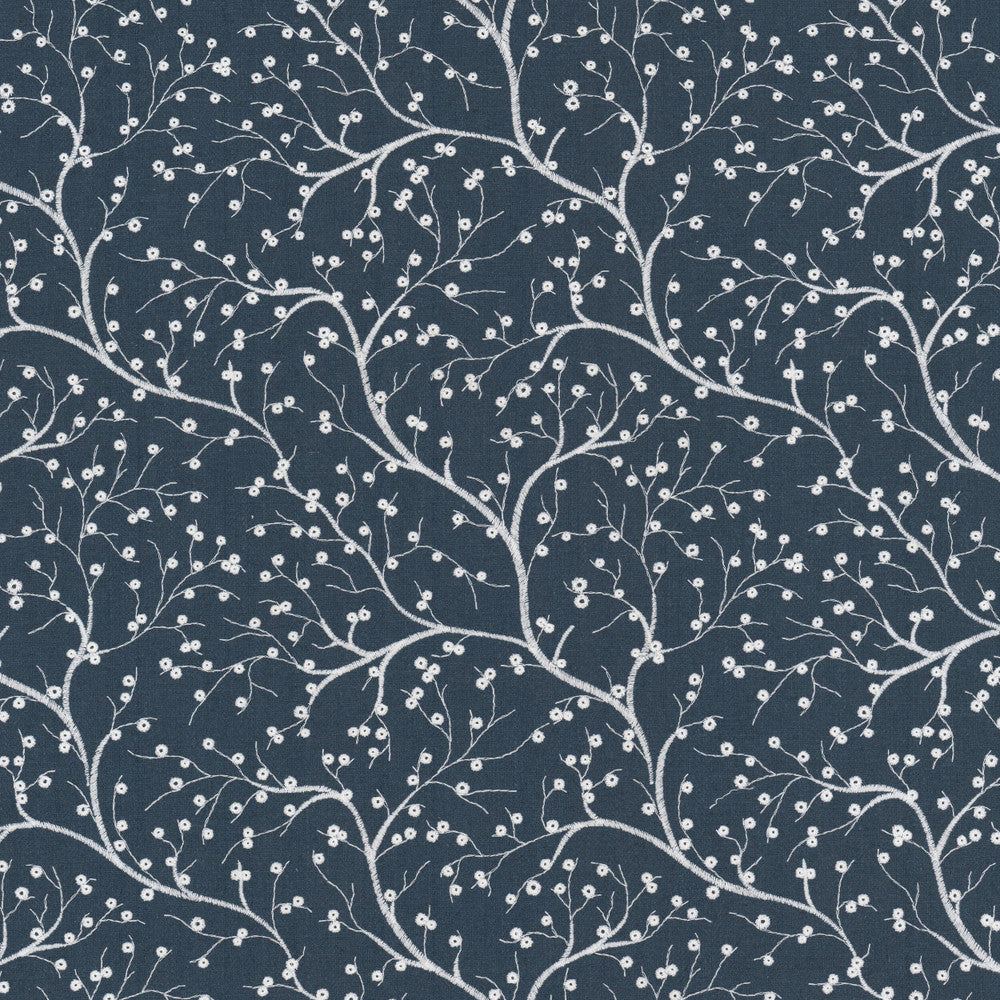 Crumpet 2 Indigo by Stout Designer Fabric RAINBOW LIBRARY CADET/INDIGO 25%COT 25%SVI 25%POL 25%LIN %CEMB INDIA FLAME RETARDANT-CA BULLETIN 117-CLASS 1 WYZENBEEK 15 000 DOUBLE RUB WEAR TEST (HEAVY DUTY) CATB 117-2013 Horizontal: 10.625 and Vertical: 9.250 55 in - Swanky Fabrics -