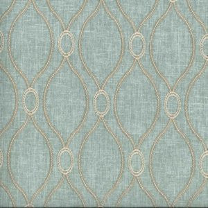 Curve Seaglass 155 by Norbar Designer Fabric 70% POLYESTER 30% COTTON INDIA 4 1/2"V 4 1/2"H 55 - Swanky Fabrics -