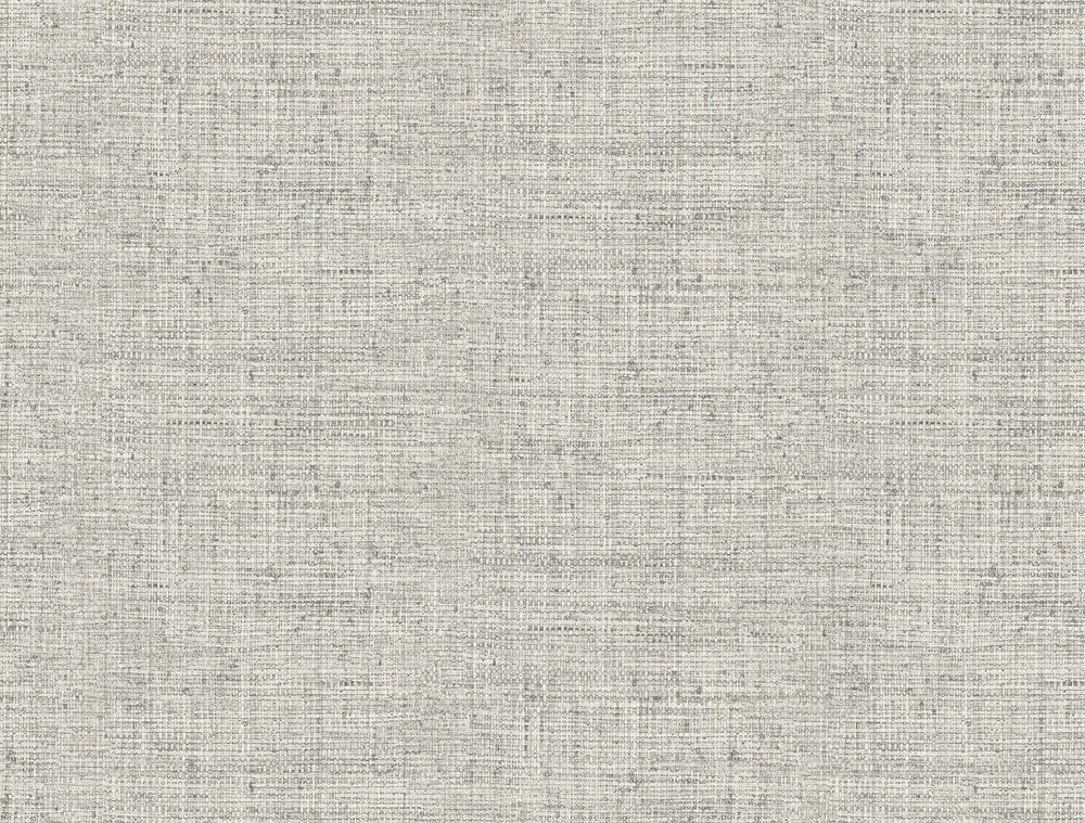 Papyrus Weave White Wallpaper by York Wallcoverings Designer Grasscloth Resource Library Covers about 60.8 square feet 27-in by 27-ft long roll Prepasted 20.5 - Swanky Fabrics -