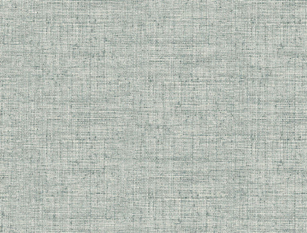 Papyrus Weave Blue Wallpaper by York Wallcoverings Designer Grasscloth Resource Library Covers about 60.8 square feet 27-in by 27-ft long roll Prepasted 20.5 - Swanky Fabrics -