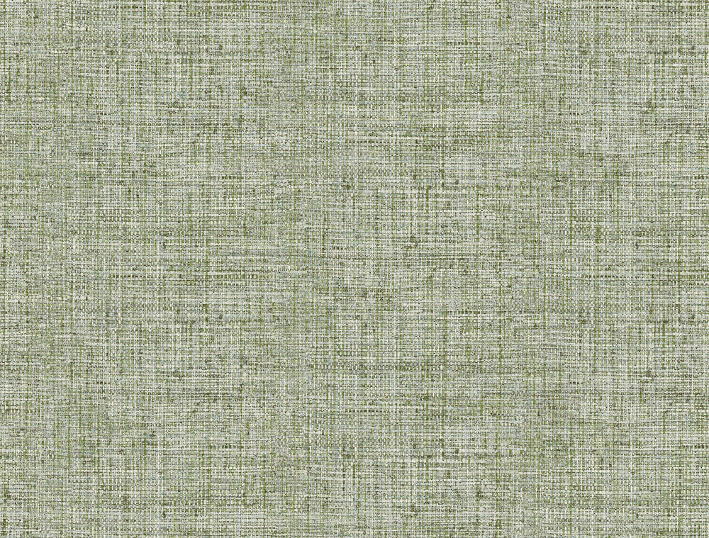 Papyrus Weave Green Wallpaper by York Wallcoverings Designer Grasscloth Resource Library Covers about 60.8 square feet 27-in by 27-ft long roll Prepasted 20.5 - Swanky Fabrics -