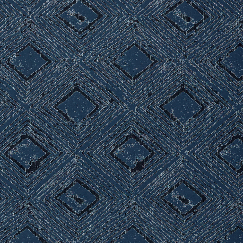 Calistoga A Dark Blue by Europatex Designer Fabric Calistoga 83% Polyester, 17% Viscose 19.68" H, 11.25" V 55.00 inches - Swanky Fabrics -