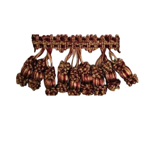 Carriage Col. Bordeaux by Europatex Designer Fabric Carriage House 40% Polyester / 40% Rayon / 20% Wood China See Sample Horizontal: N/A and Vertical: N/A 2.25 inches  - Swanky Fabrics -