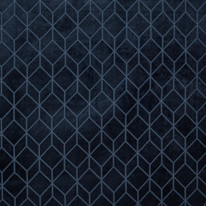 Cologne A Navy by Europatex Designer Fabric Cologne 100% Polyester 3.03"H, 6.01" V 55.00 inches - Swanky Fabrics -