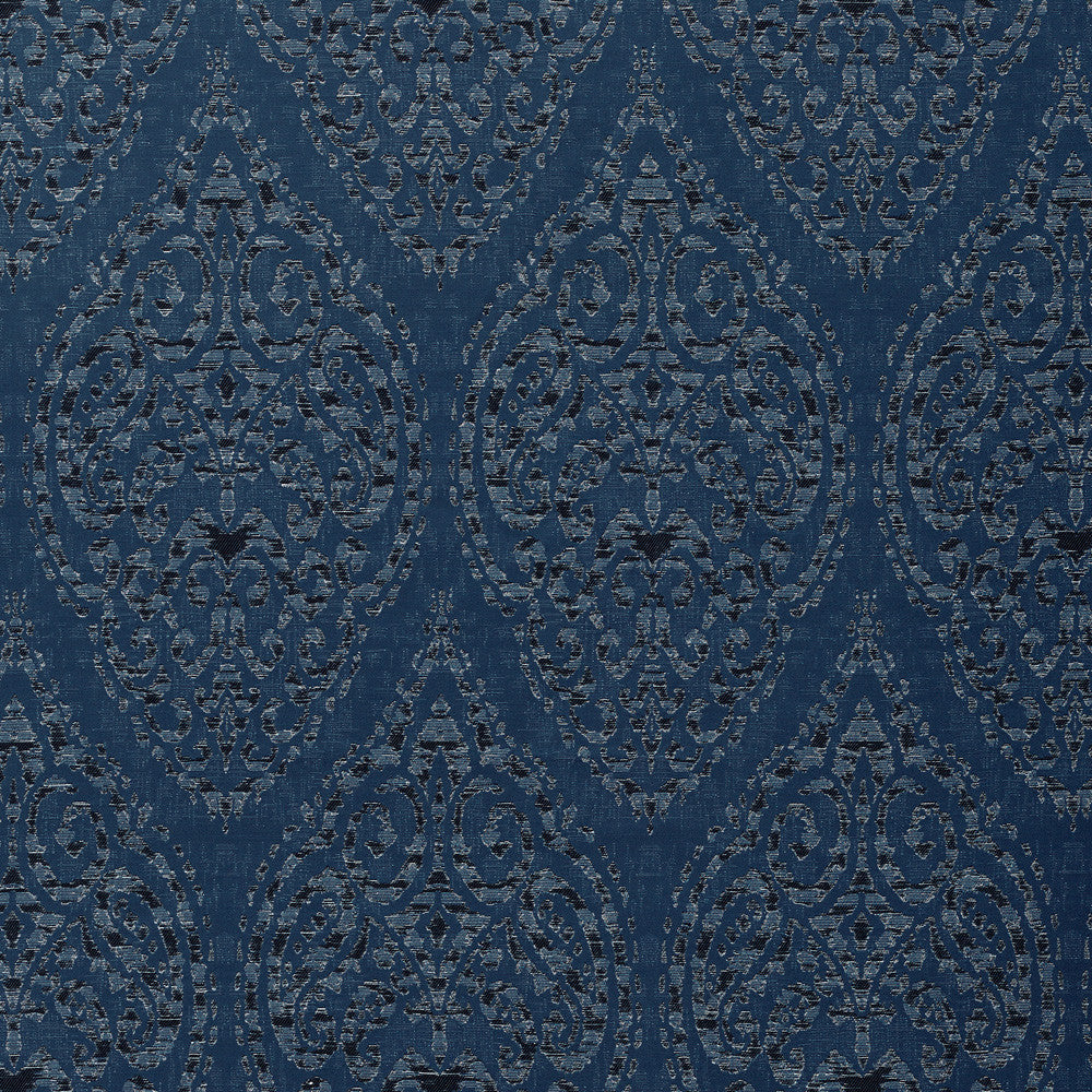 Calistoga D Dark Blue by Europatex Designer Fabric Calistoga 17% Viscos, 83% Polyester China Horizontal: 9.8" and Vertical: 26" 55" - Swanky Fabrics -