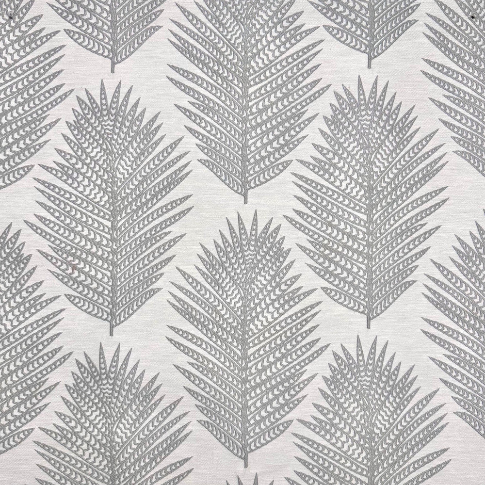 Emb By Lomasi A Ice by Europatex Designer Fabric Embroideries by Lomasi 70% Polyester, 15% Cotton, 15% Linen 9.04" H, 9.89" V 54.00 inches - Swanky Fabrics -