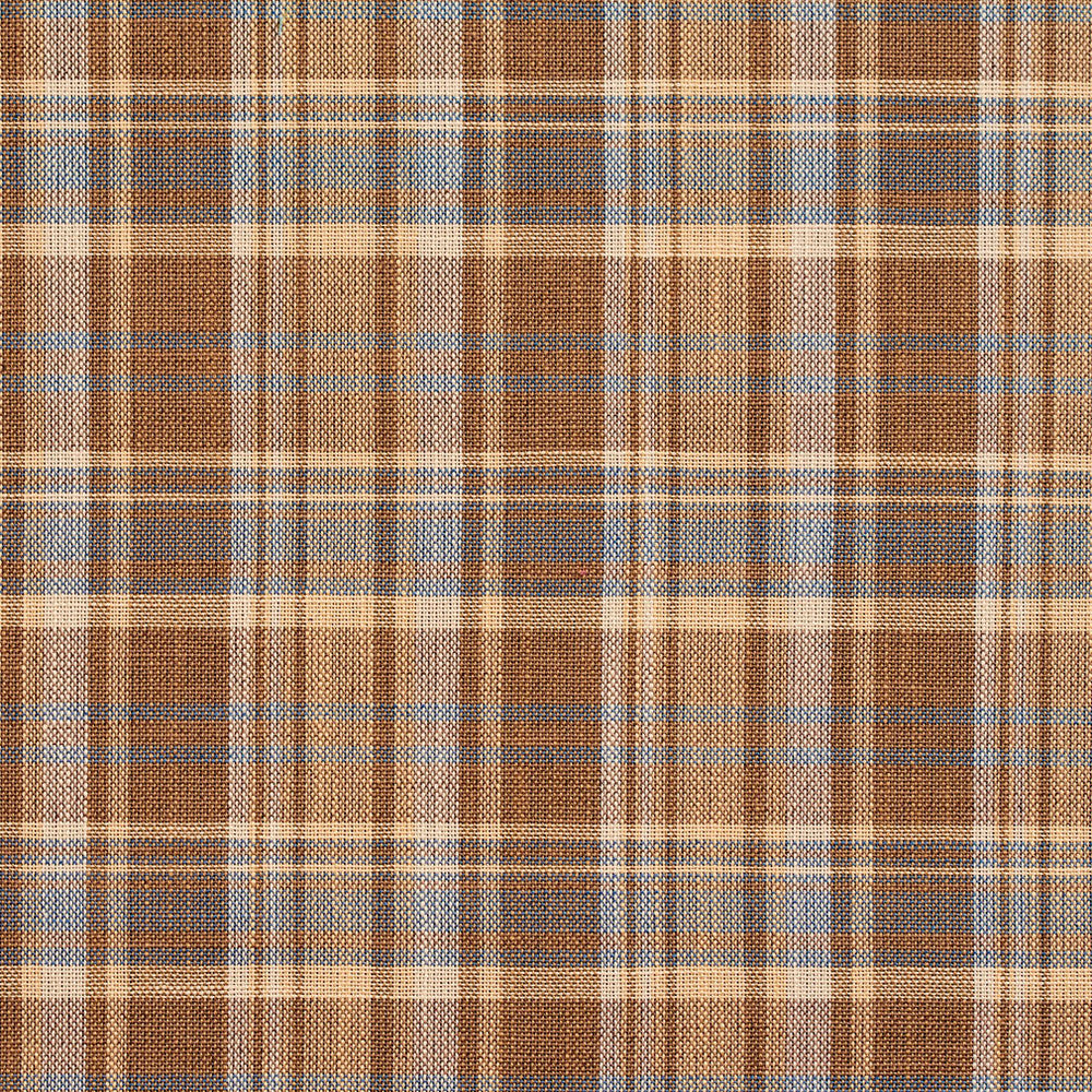 D100 Wheat Plaid by Charlotte Designer Fabric Clubhouse Collection 100% Woven Polyester Asia Exceeds 120,000 Wyzenbeek Rubs (Heavy Duty) Horizontal: 3.25" x Vertical: 3.5" 54 Inches - Swanky Fabrics -