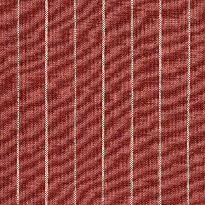 D108 Brick Pinstripe by Charlotte Designer Fabric Clubhouse Collection 100% Woven Polyester Asia Exceeds 120,000 Wyzenbeek Rubs (Heavy Duty) Horizontal: 1" 54 Inches - Swanky Fabrics -