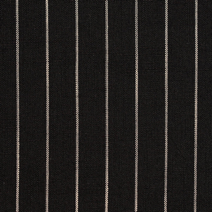 D110 Onyx Pinstripe by Charlotte Designer Fabric Clubhouse Collection 100% Woven Polyester Asia Exceeds 120,000 Wyzenbeek Rubs (Heavy Duty) </p><p>Repeat: Horizontal: 1" 54 Inches - Swanky Fabrics -