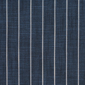 Charlotte Fabric D113 Indigo Pinstripe