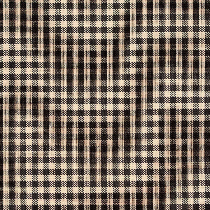 D117 Onyx Gingham by Charlotte Designer Fabric Clubhouse Collection 100% Woven Polyester Asia Exceeds 120,000 Wyzenbeek Rubs (Heavy Duty) Horizontal: .5" x Vertical: .5" 54 Inches - Swanky Fabrics -