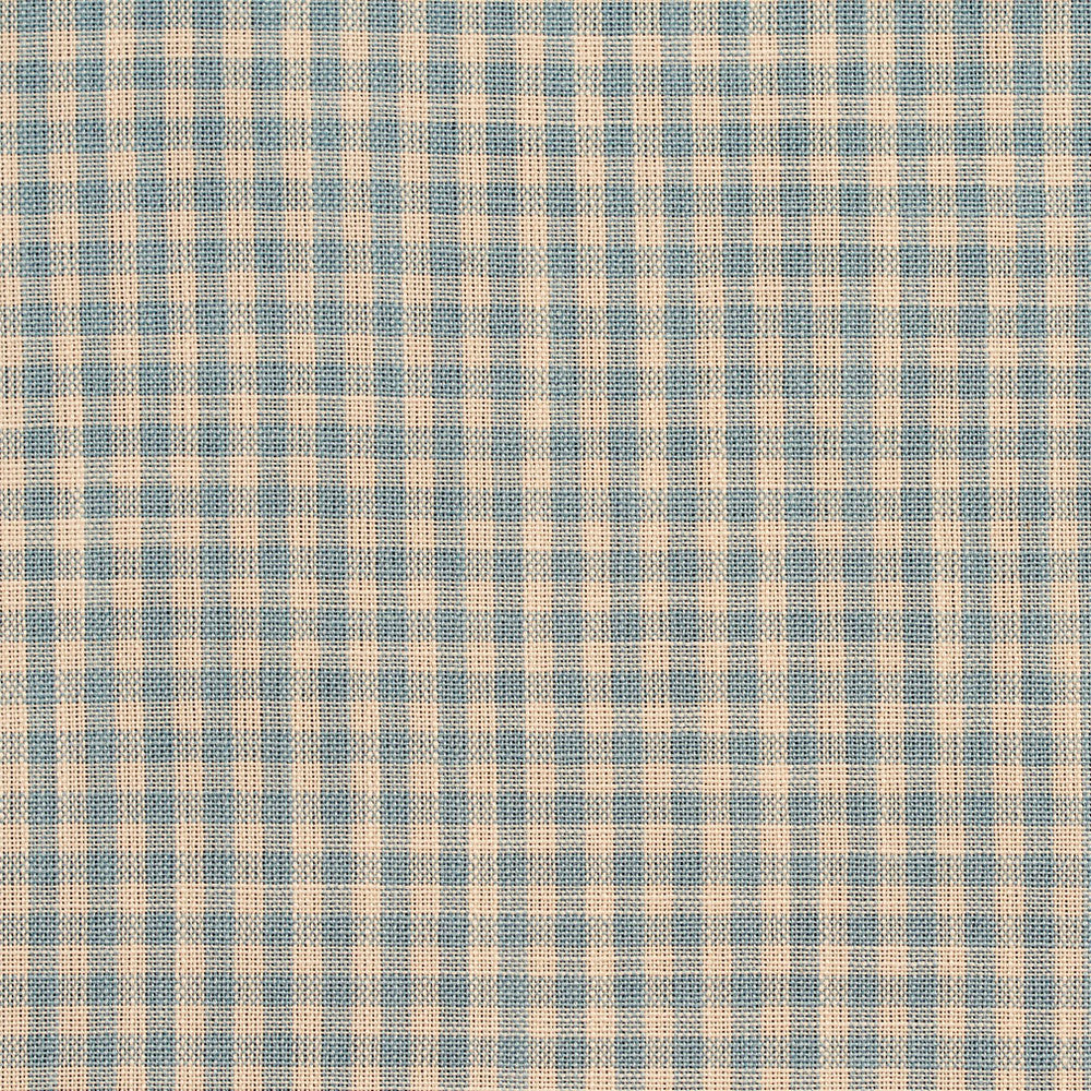 D118 Cornflower Gingham by Charlotte Designer Fabric Clubhouse Collection 100% Woven Polyester Asia Exceeds 120,000 Wyzenbeek Rubs (Heavy Duty) Horizontal: .5" x Vertical: .5" 54 Inches - Swanky Fabrics -