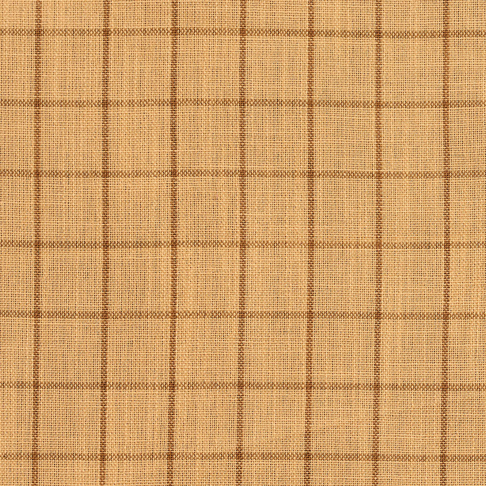 D121 Wheat Checkerboard by Charlotte Designer Fabric Clubhouse Collection 100% Woven Polyester Asia Exceeds 120,000 Wyzenbeek Rubs (Heavy Duty) Horizontal: 1" x Vertical: 1" 54 Inches - Swanky Fabrics -
