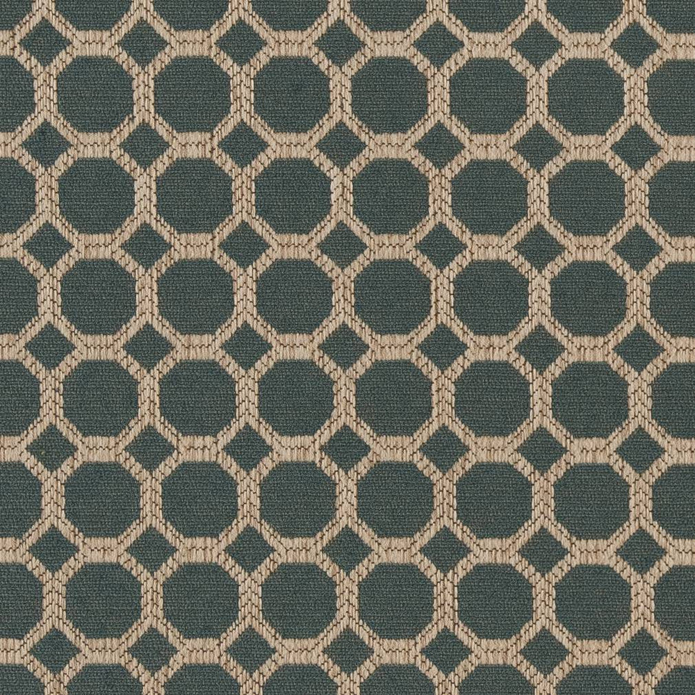 D1228 Jade Honeycomb by Charlotte Designer Fabric Mid Century Textures 100% Woven Polyester China Exceeds 100,000 Wyzenbeek Rubs (Heavy Duty) Horizontal 1.75" x Vertical 1.75" 54 Inches - Swanky Fabrics -