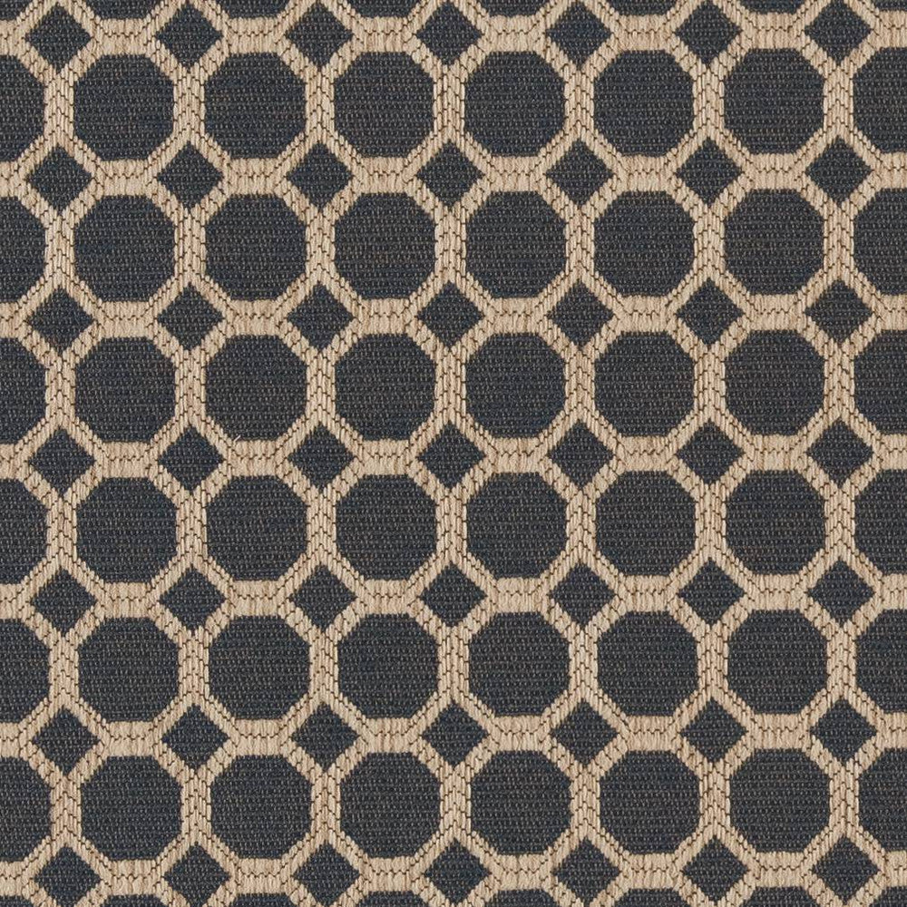 D1230 Indigo Honeycomb by Charlotte Designer Fabric Mid Century Textures 100% Woven Polyester China Exceeds 100,000 Wyzenbeek Rubs (Heavy Duty) Horizontal 1.75" x Vertical 1.75" 54 Inches - Swanky Fabrics -