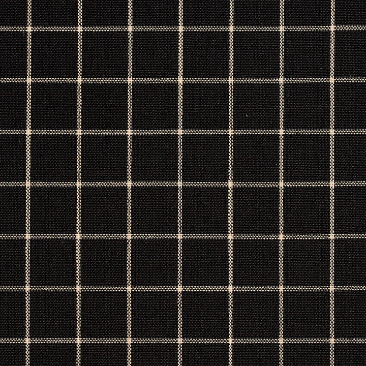 D124 Onyx Checkerboard by Charlotte Designer Fabric Clubhouse Collection 100% Woven Polyester Asia Exceeds 120,000 Wyzenbeek Rubs (Heavy Duty) Horizontal: 1" x Vertical: 1" 54 Inches - Swanky Fabrics -