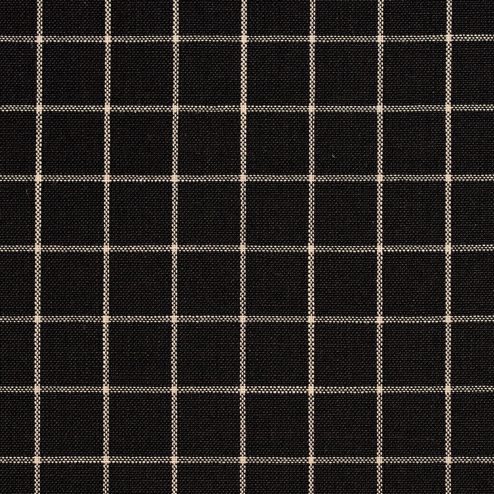 D124 Onyx Checkerboard by Charlotte Designer Fabric Clubhouse Collection 100% Woven Polyester Asia Exceeds 120,000 Wyzenbeek Rubs (Heavy Duty) Horizontal: 1" x Vertical: 1" 54 Inches - Swanky Fabrics -