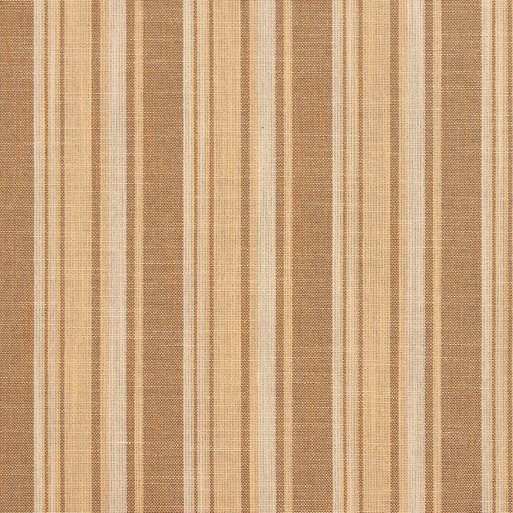 D128 Wheat Stripe by Charlotte Designer Fabric Clubhouse Collection 100% Woven Polyester Asia Exceeds 120,000 Wyzenbeek Rubs (Heavy Duty) Horizontal: 3.75" 54 Inches - Swanky Fabrics -