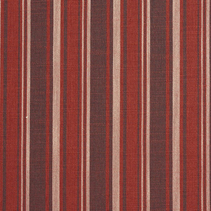 D129 Brick Stripe by Charlotte Designer Fabric Clubhouse Collection 100% Woven Polyester Asia Exceeds 120,000 Wyzenbeek Rubs (Heavy Duty) Horizontal: 3.75" 54 Inches - Swanky Fabrics -