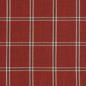 Charlotte Fabric D136 Brick Windowpane