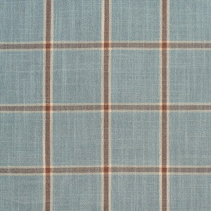 Charlotte Fabric D139 Cornflower Windowpane