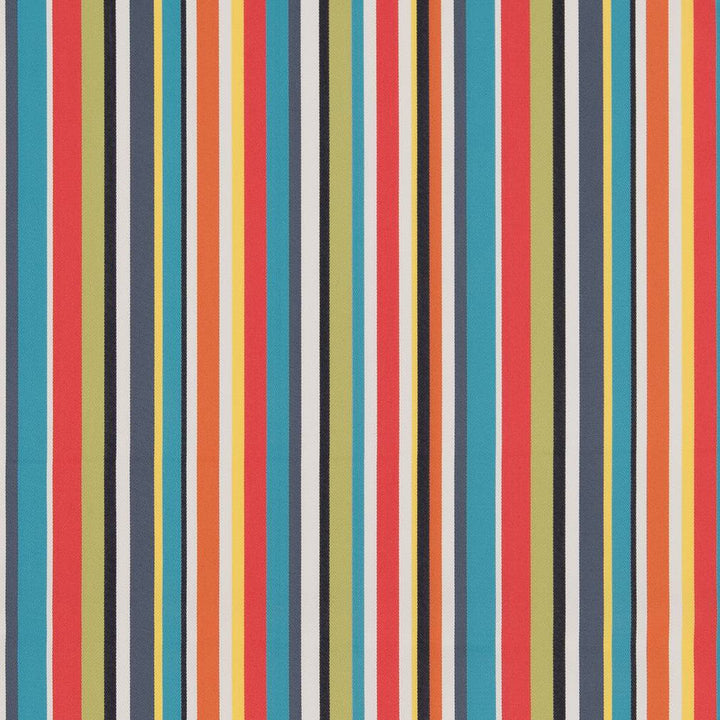 D1422 Fiesta Stripe by Charlotte Designer Fabric Vibrant Wovens 100% Woven Polypropylene Europe Exceeds 100,000 Wyzenbeek Rubs (Heavy Duty) Vertical 9.5" 54 Inches - Swanky Fabrics -