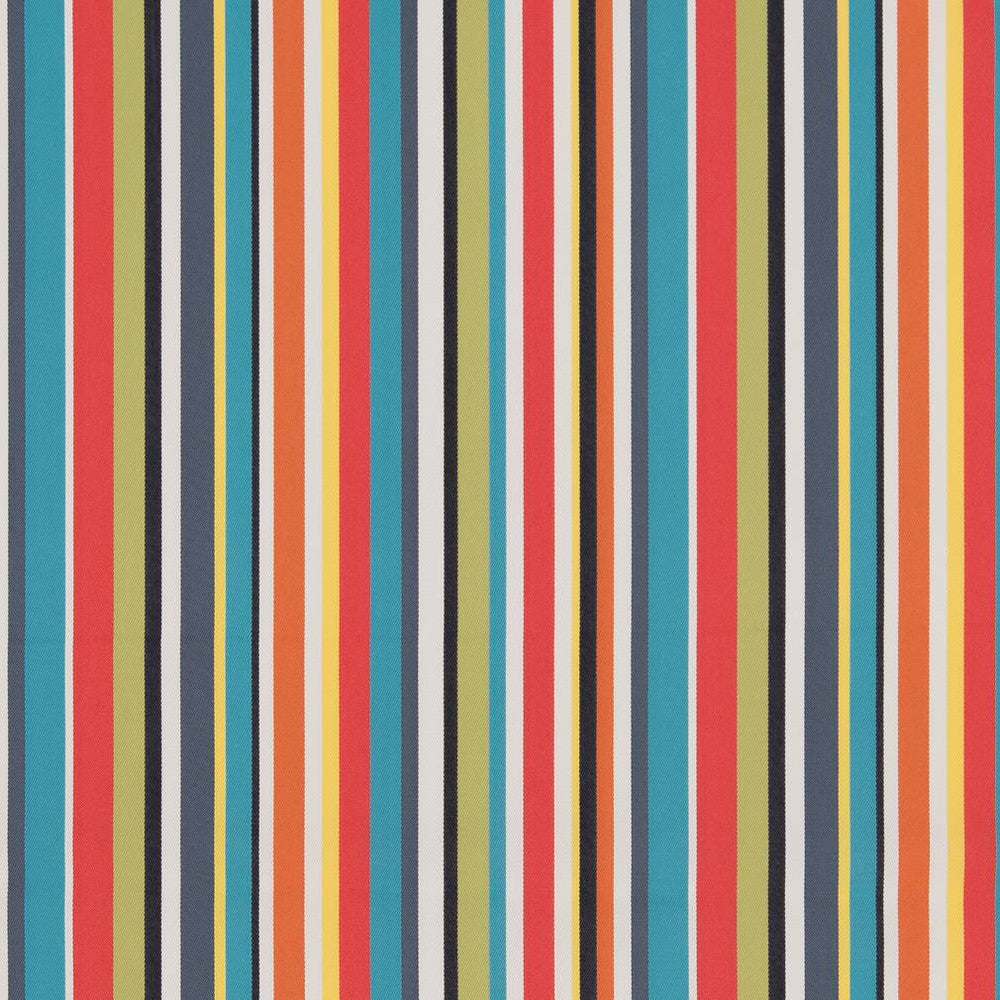D1422 Fiesta Stripe by Charlotte Designer Fabric Vibrant Wovens 100% Polypropylene Europe Exceeds 100,000 Wyzenbeek Rubs (Heavy Duty) </p><p>Repeat: Vertical: 9.5" 54 Inches - Swanky Fabrics -