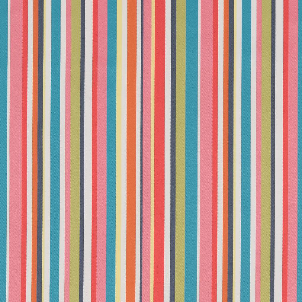 D1425 Festival Stripe by Charlotte Designer Fabric Vibrant Wovens 100% Woven Polypropylene Europe Exceeds 100,000 Wyzenbeek Rubs (Heavy Duty) Vertical 9.5" 54 Inches - Swanky Fabrics -