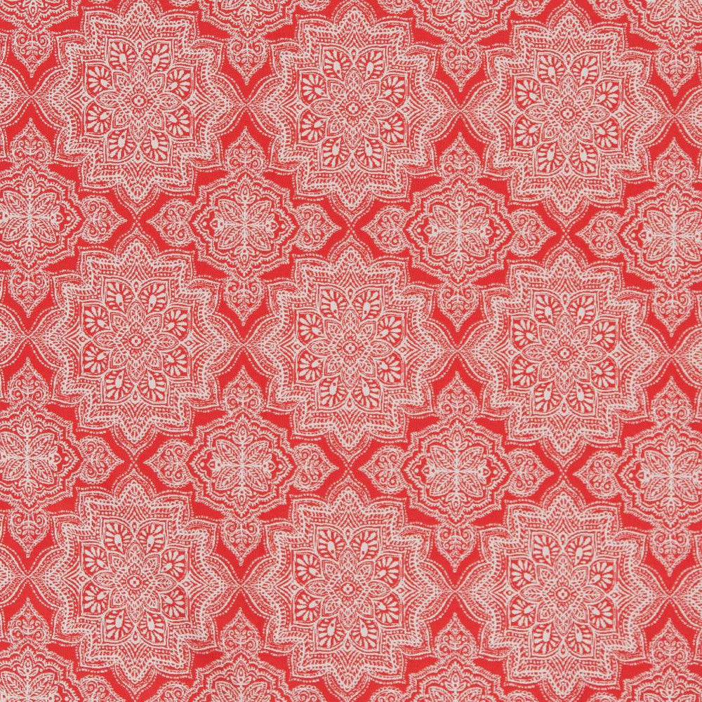 D1431 Fiesta Mandala by Charlotte Designer Fabric Vibrant Wovens 100% Polypropylene Europe Exceeds 100,000 Wyzenbeek Rubs (Heavy Duty) </p><p>Repeat: Horizontal: 6" x Vertical: 7" 54 Inches - Swanky Fabrics -