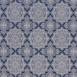 Charlotte Fabric D1433 Indigo Mandala