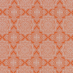 Charlotte Fabric D1435 Tangerine Mandala