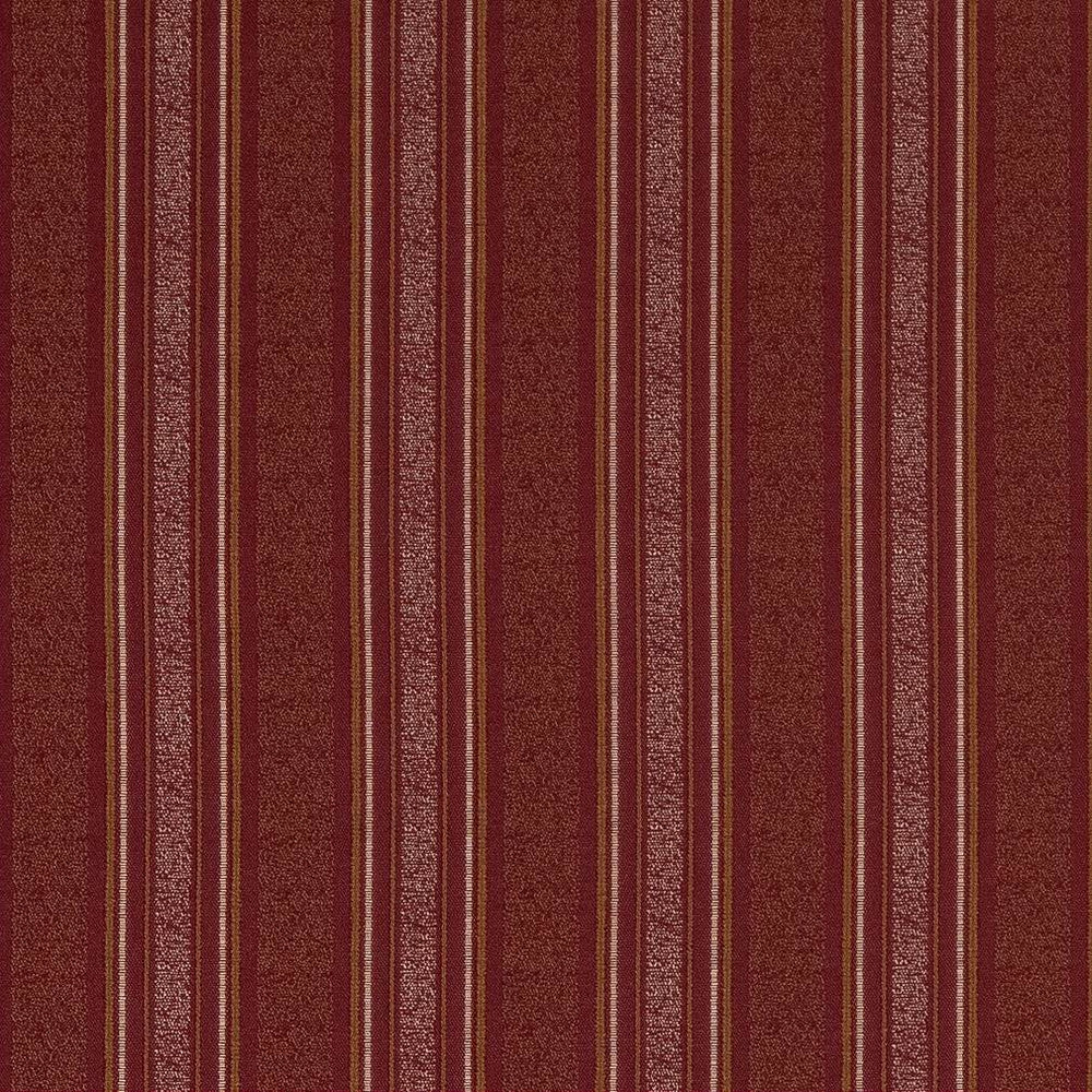D1539 Merlot Stripe by Charlotte Designer Fabric Elegant Damasks 100% Woven Polyester Turkey Exceeds 50,000 Wyzenbeek Rubs (Heavy Duty) Horizontal 2.25" 54 Inches - Swanky Fabrics -