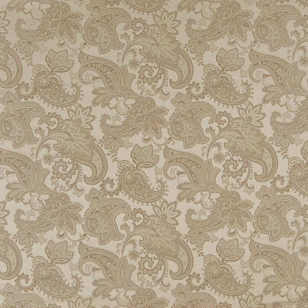 D1556 Champagne Paisley by Charlotte Designer Fabric Elegant Damasks 100% Woven Polyester Turkey Exceeds 50,000 Wyzenbeek Rubs (Heavy Duty) </p><p>Repeat: Horizontal: 14" x Vertical: 15" 54 Inches - Swanky Fabrics -