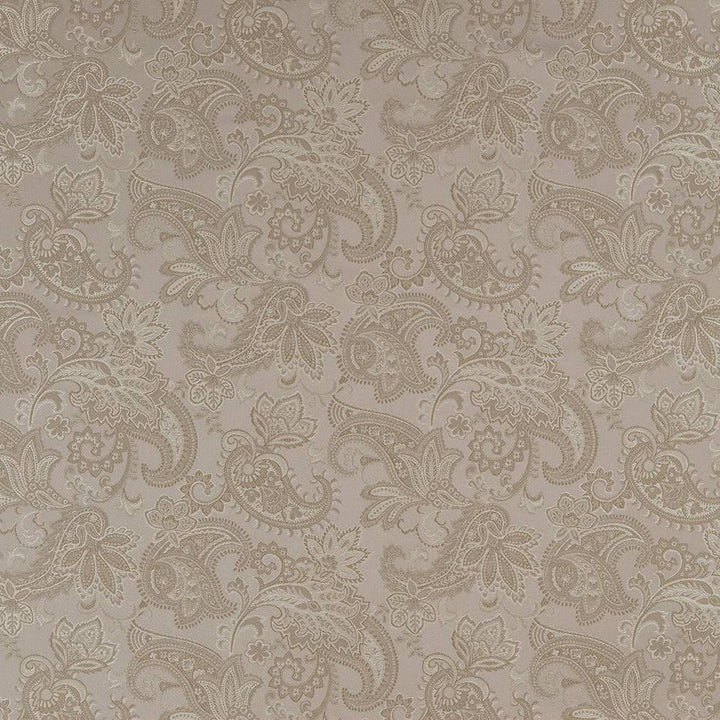 D1558 Pewter Paisley by Charlotte Designer Fabric Elegant Damasks 100% Woven Polyester Turkey Exceeds 50,000 Wyzenbeek Rubs (Heavy Duty) Horizontal 14" x Vertical 15" 54 Inches - Swanky Fabrics -