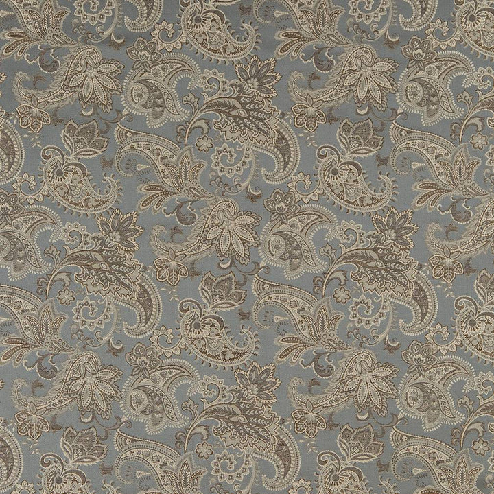 D1560 Wedgewood Paisley by Charlotte Designer Fabric Elegant Damasks 100% Woven Polyester Turkey Exceeds 50,000 Wyzenbeek Rubs (Heavy Duty) Horizontal 14" x Vertical 15" 54 Inches - Swanky Fabrics -