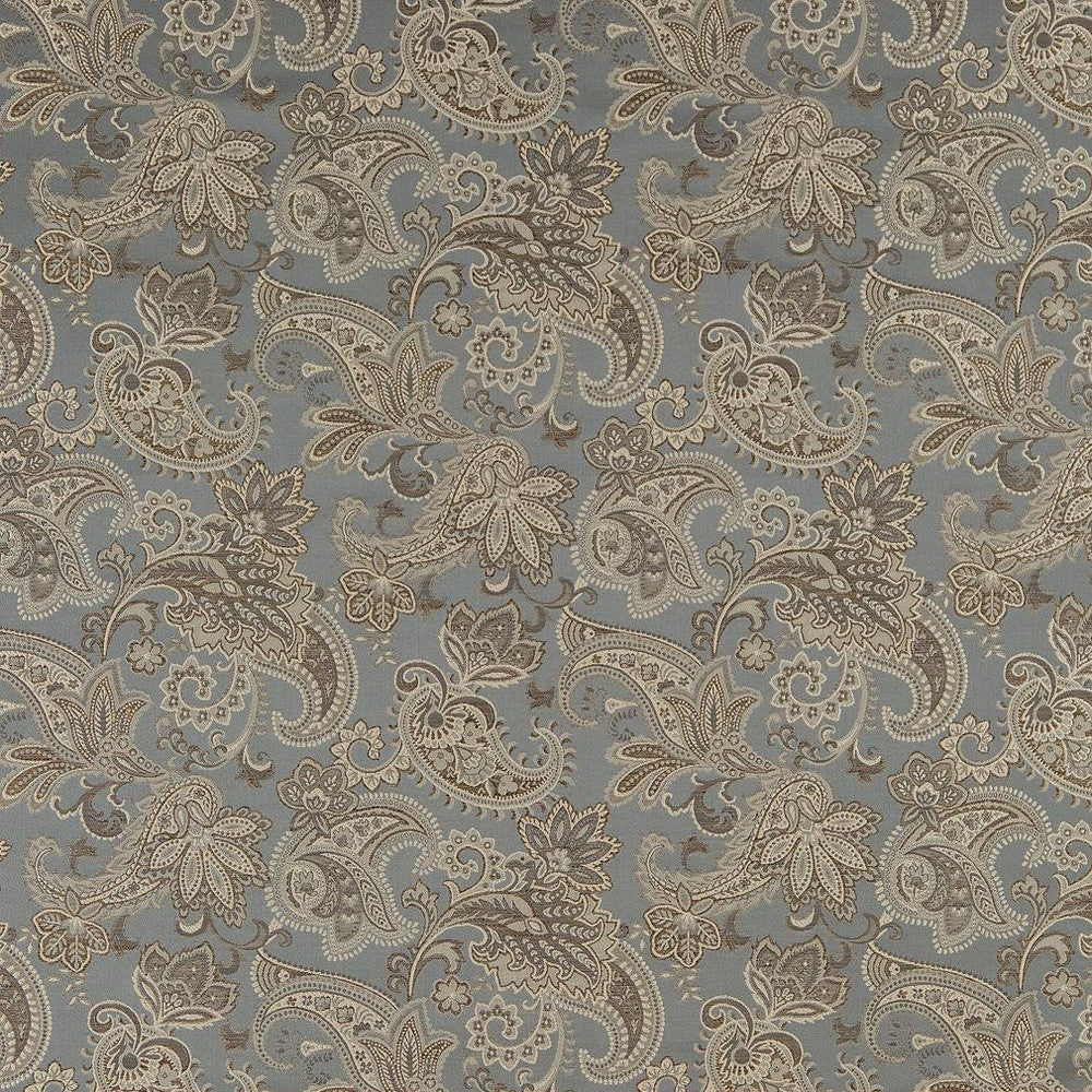 D1560 Wedgewood Paisley by Charlotte Designer Fabric Elegant Damasks 100% Woven Polyester Turkey Exceeds 50,000 Wyzenbeek Rubs (Heavy Duty) </p><p>Repeat: Horizontal: 14" x Vertical: 15" 54 Inches - Swanky Fabrics -