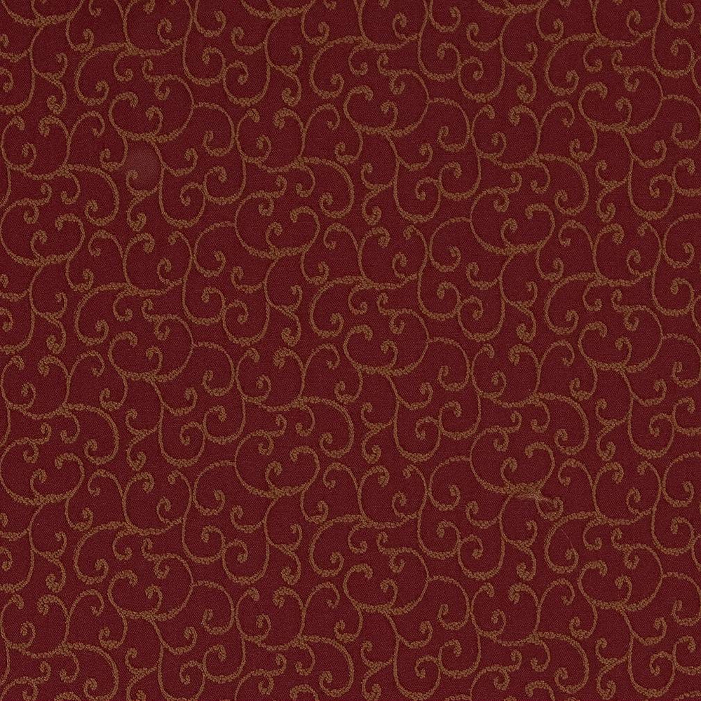 D1563 Merlot Vine by Charlotte Designer Fabric Elegant Damasks 100% Woven Polyester Turkey Exceeds 50,000 Wyzenbeek Rubs (Heavy Duty) Horizontal 3.25" x Vertical 3.25" 54 Inches - Swanky Fabrics -