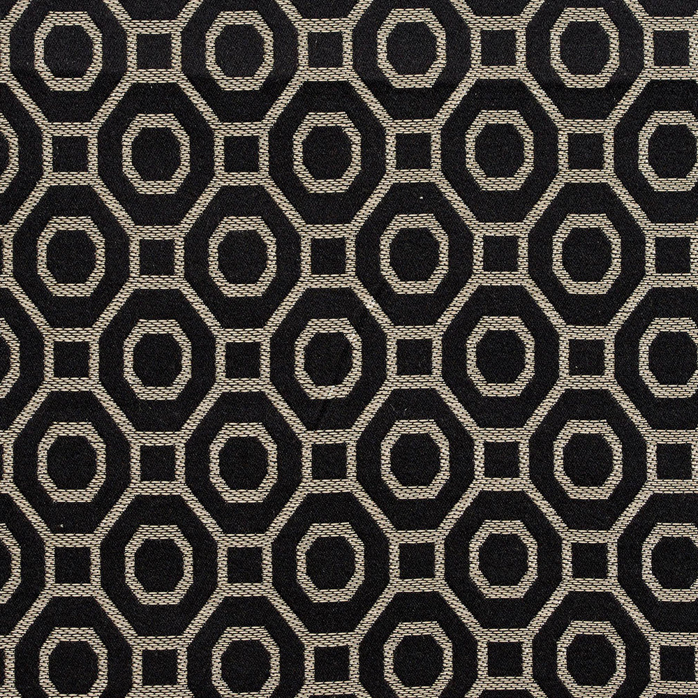 D161 Ebony by Charlotte Designer Fabric Sateens 100% Woven Polyester Asia Exceeds 100,000 Wyzenbeek Rubs (Heavy Duty) </p><p>Repeat: Horizontal: 2" x Vertical: 2.25" 54 Inches - Swanky Fabrics -