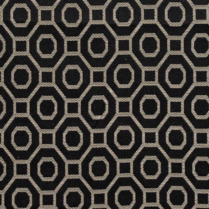 D161 Ebony by Charlotte Designer Fabric Sateens 100% Woven Polyester Asia Exceeds 100,000 Wyzenbeek Rubs (Heavy Duty) Horizontal: 2" x Vertical: 2.25" 54 Inches - Swanky Fabrics -
