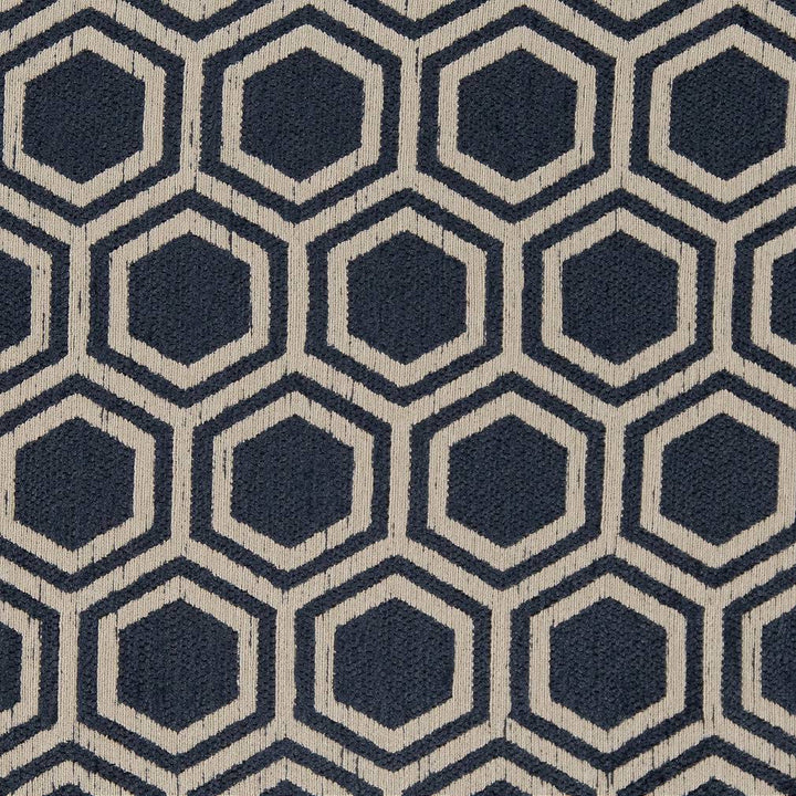 D1636 Indigo by Charlotte Designer Fabric Eco Patterns 100% Woven Polypropylene Made In USA Exceeds 60,000 Wyzenbeek Rubs (Heavy Duty) Horizontal 4" x Vertical 7" 54 Inches - Swanky Fabrics -