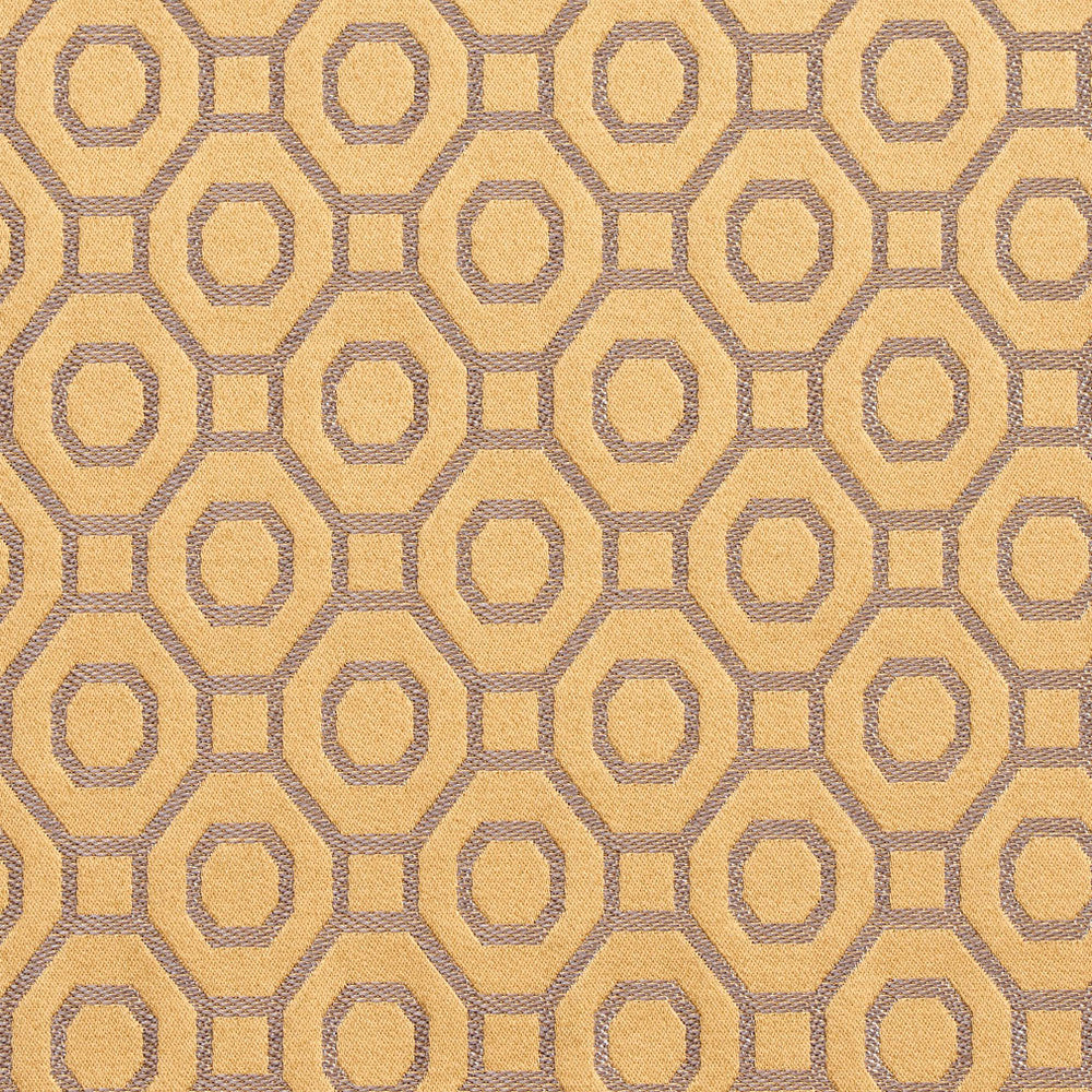 D166 Gold by Charlotte Designer Fabric Sateens 100% Woven Polyester Asia Exceeds 100,000 Wyzenbeek Rubs (Heavy Duty) </p><p>Repeat: Horizontal: 2" x Vertical: 2.25" 54 Inches - Swanky Fabrics -