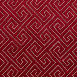 Charlotte Fabric D172 Merlot Greek Key