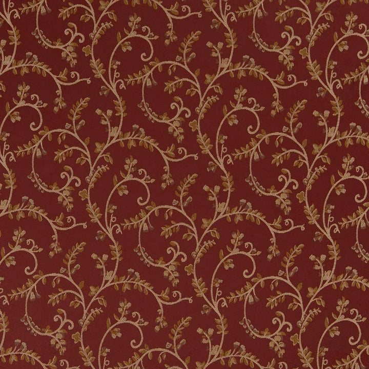 D1808 Currant Nicolette by Charlotte Designer Fabric Vintage Elegance 100% Woven Polyester Asia Exceeds 120,000 Wyzenbeek Rubs (Heavy Duty) </p><p>Repeat: Horizontal: 15" x Vertical: 9" 54 Inches - Swanky Fabrics -
